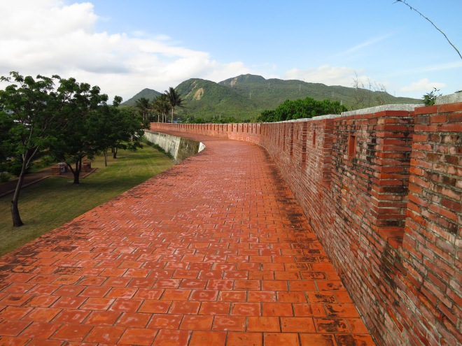 The old town walls at Hengchun
